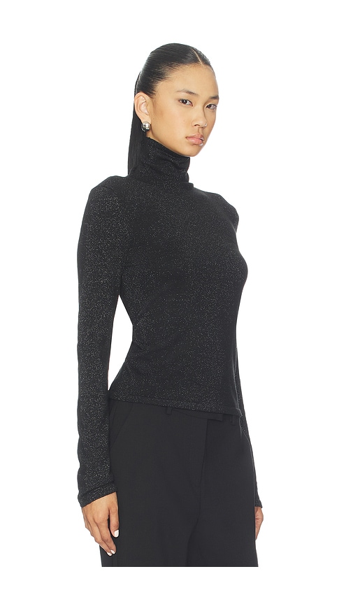 view 2 of 5 Bessi Turtleneck Sweater in Black Sparkle