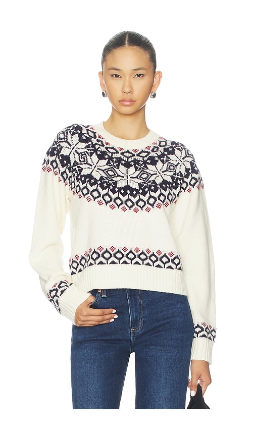 view 1 of 4 x Christina Elezaj Calix Fair Isle Sweater in Cream Multi