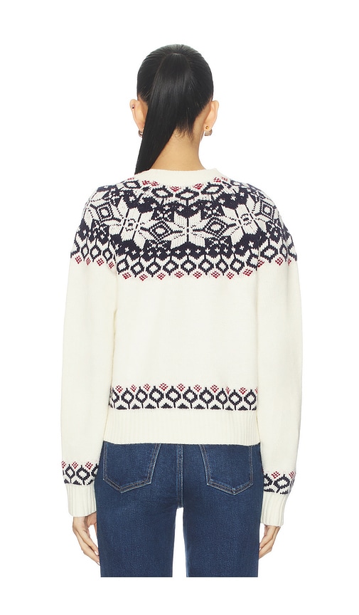 view 3 of 4 x Christina Elezaj Calix Fair Isle Sweater in Cream Multi