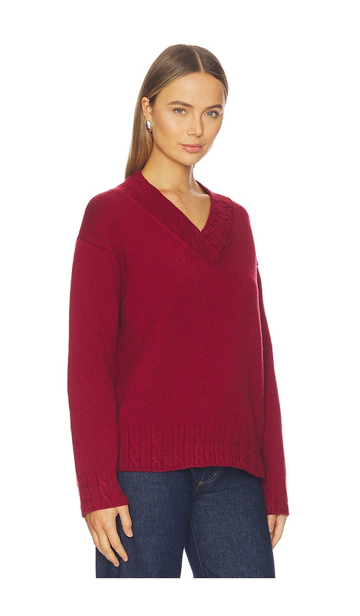 view 2 of 4 Haisley V Neck Sweater in Red