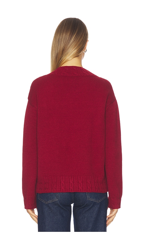 view 3 of 4 Haisley V Neck Sweater in Red