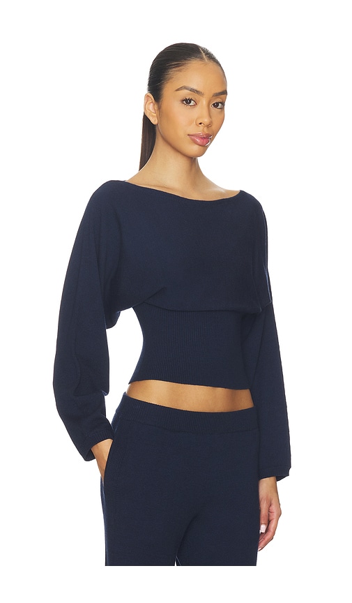 view 2 of 4 Liza Boat Neck Sweater in Navy