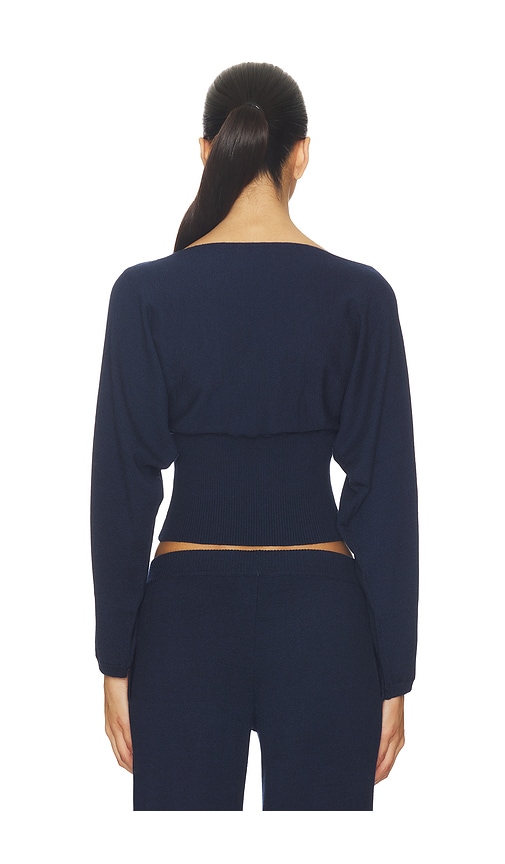 view 3 of 4 Liza Boat Neck Sweater in Navy