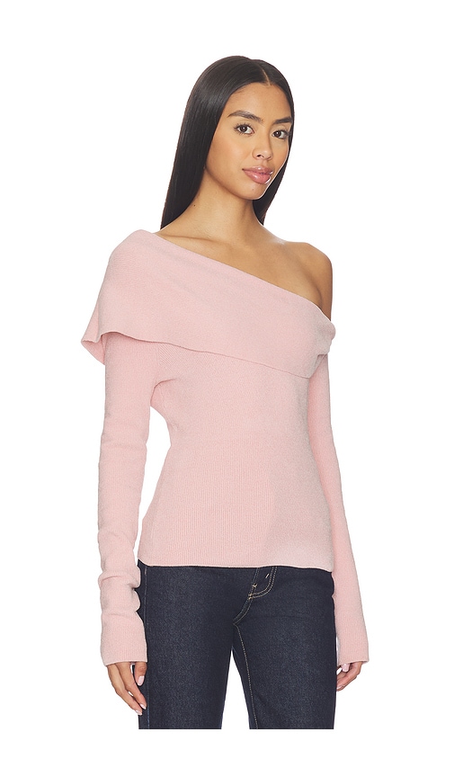 view 2 of 4 Arya Off The Shoulder Sweater in Pink