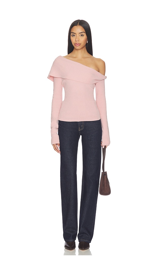 view 4 of 4 Arya Off The Shoulder Sweater in Pink
