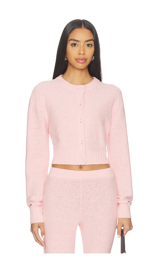 Lovers & Friends Lora Textured Cardigan In Pink