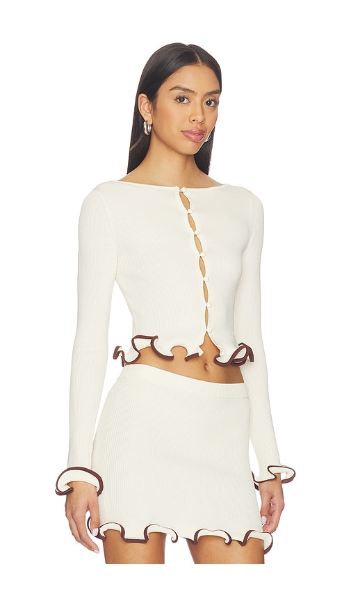 view 2 of 4 Bella Cardigan in Ivory Multi