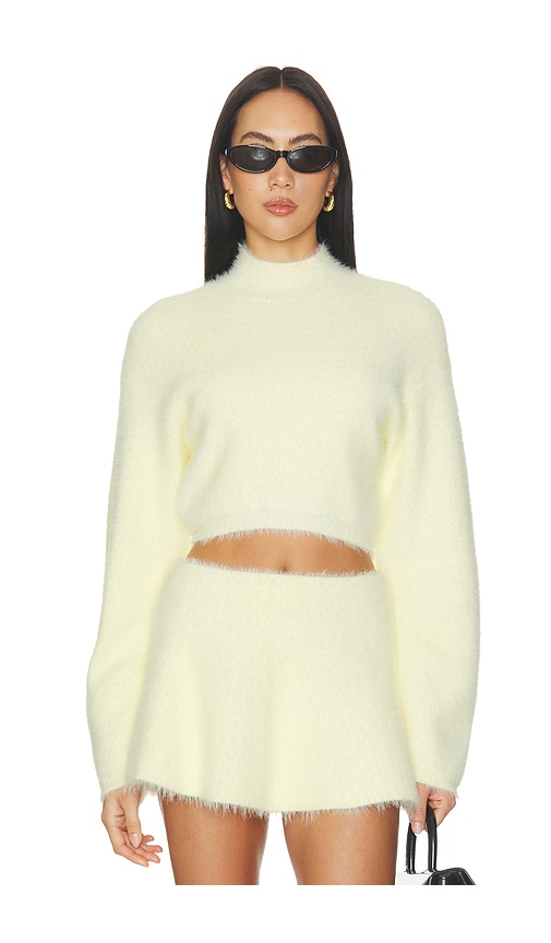 Ellianna Mock Neck Sweater by Lovers and Friends in Vanilla