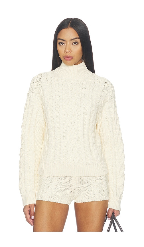 Dottie Funnel Neck Sweater by Lovers and Friends in Cream