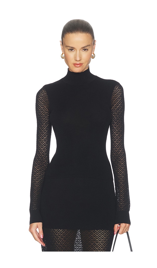 Belen Mock Neck Sweater by Lovers and Friends in Black