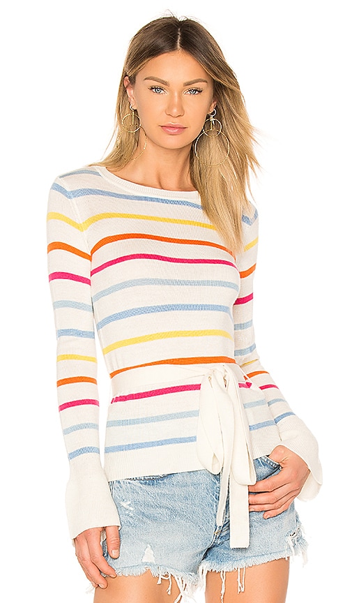 view 1 of 4 Attitude Sweater in Rainbow Stripe