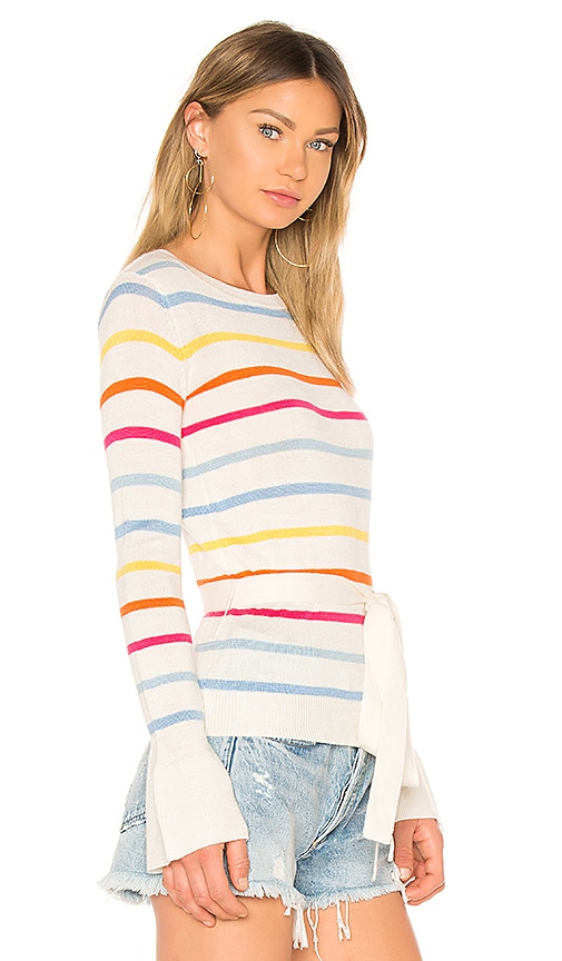 view 2 of 4 Attitude Sweater in Rainbow Stripe