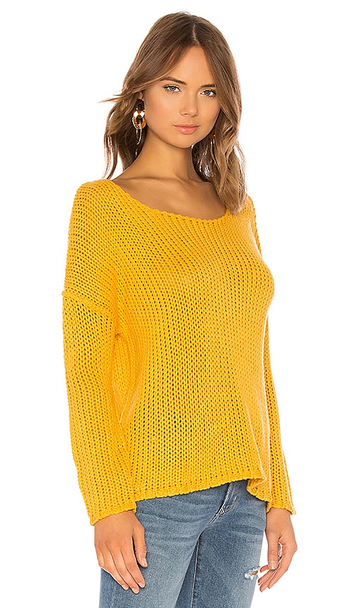 view 2 of 4 Sheer Sweater in Marigold