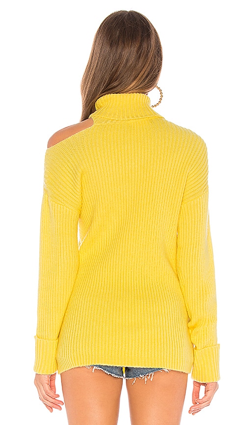 view 3 of 4 Del Mar Sweater in Bright Yellow