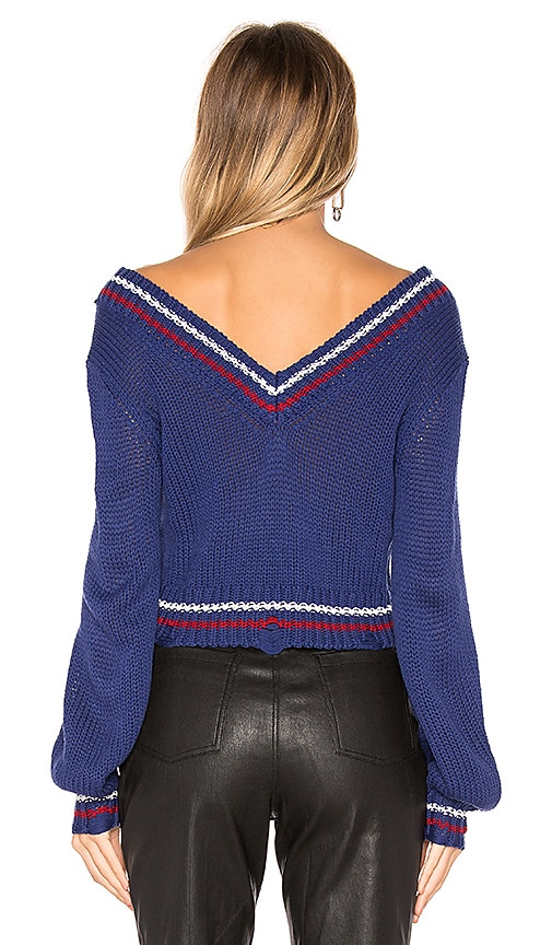view 3 of 4 Crawford Crop Sweater in Navy