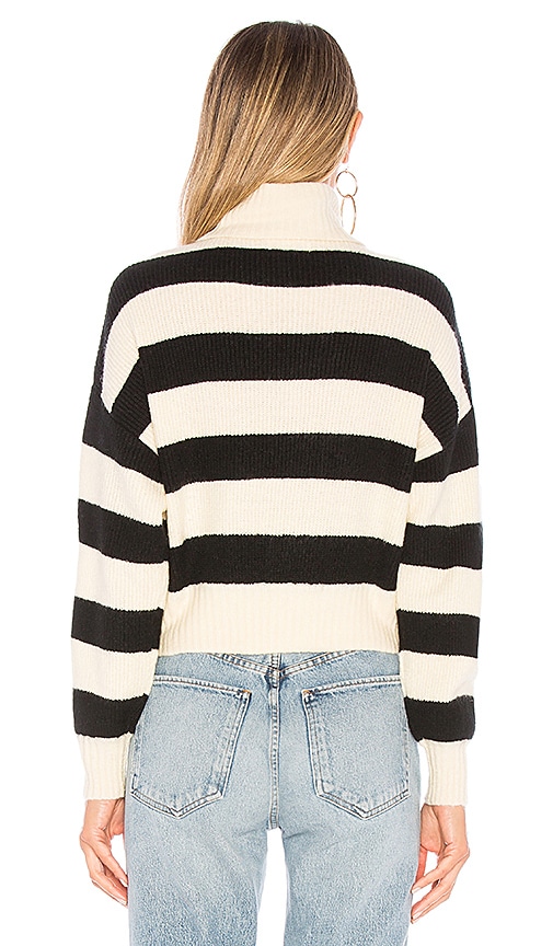 view 3 of 4 Preston Sweater in Black & White Stripe