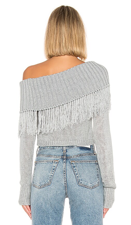 view 3 of 4 Capulet Fringe Sweater in Baby Blue
