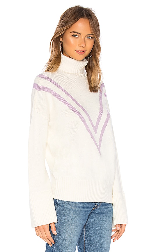 view 2 of 4 Caroline Sweater in Ivory & Lavender