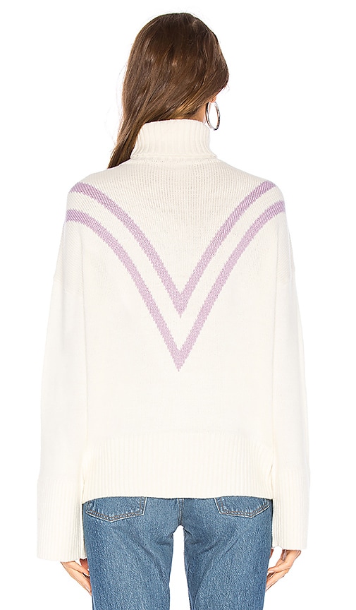 view 3 of 4 Caroline Sweater in Ivory & Lavender
