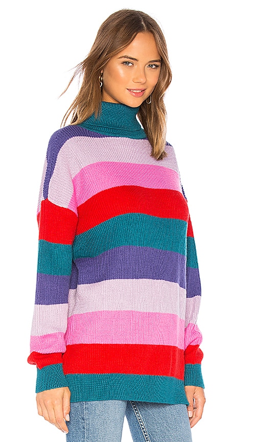 view 2 of 4 Marianne Stripe Sweater in Multi Rainbow