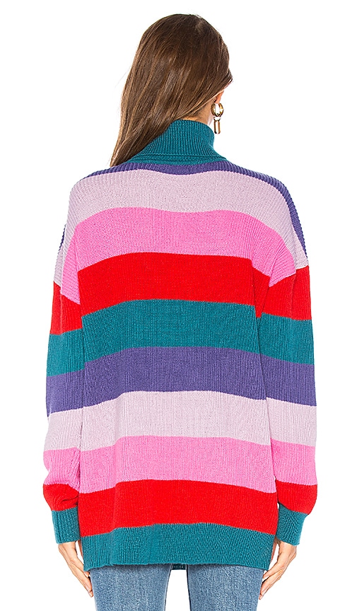 view 3 of 4 Marianne Stripe Sweater in Multi Rainbow