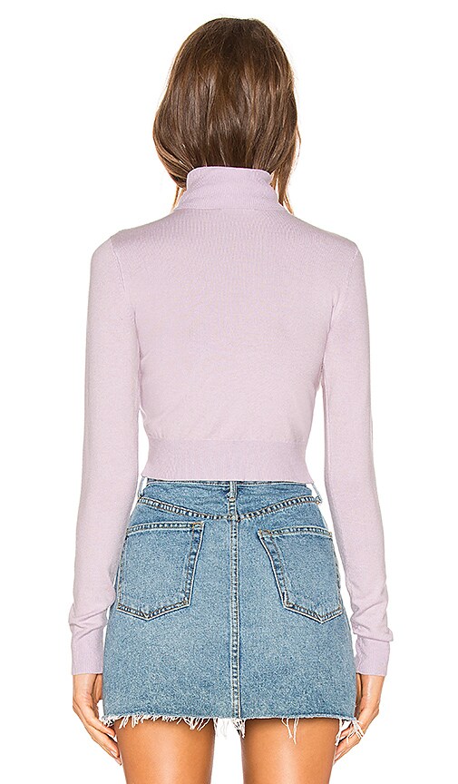 view 3 of 4 Side Zip Sweater in Lilac