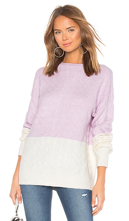 view 1 of 4 Tina Sweater in Lilac & Ivory