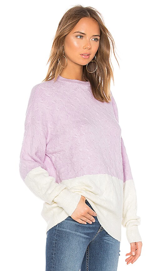 view 2 of 4 Tina Sweater in Lilac & Ivory