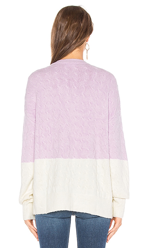 view 3 of 4 Tina Sweater in Lilac & Ivory