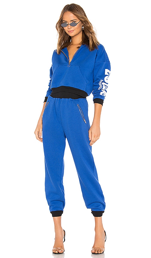 view 5 of 5 Hailey Cropped Hoodie in Cobalt