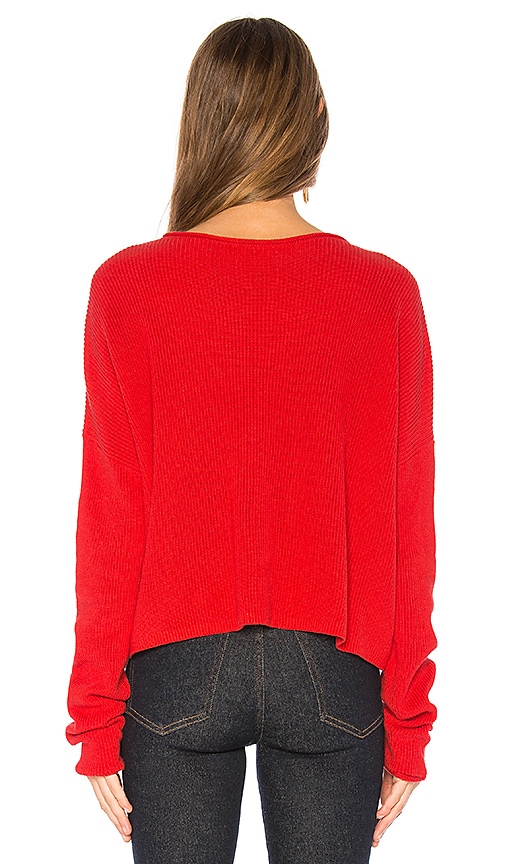 view 3 of 4 Spring Sweater in Bright Red