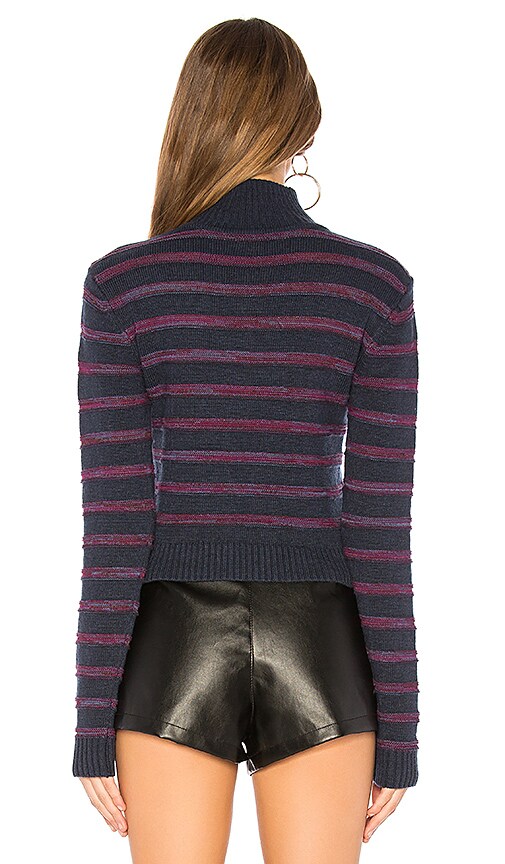 view 3 of 4 Freddi Sweater in Purple Stripe