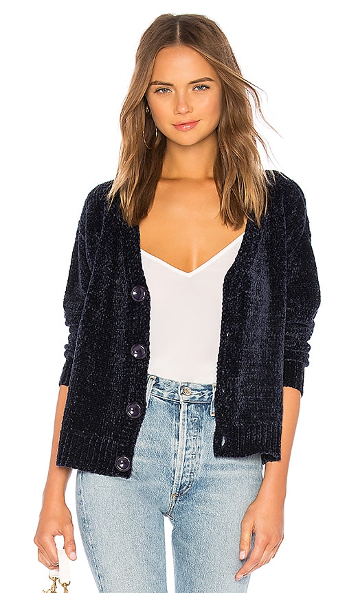 view 1 of 4 Roma Chenille Cardi in Dark Navy