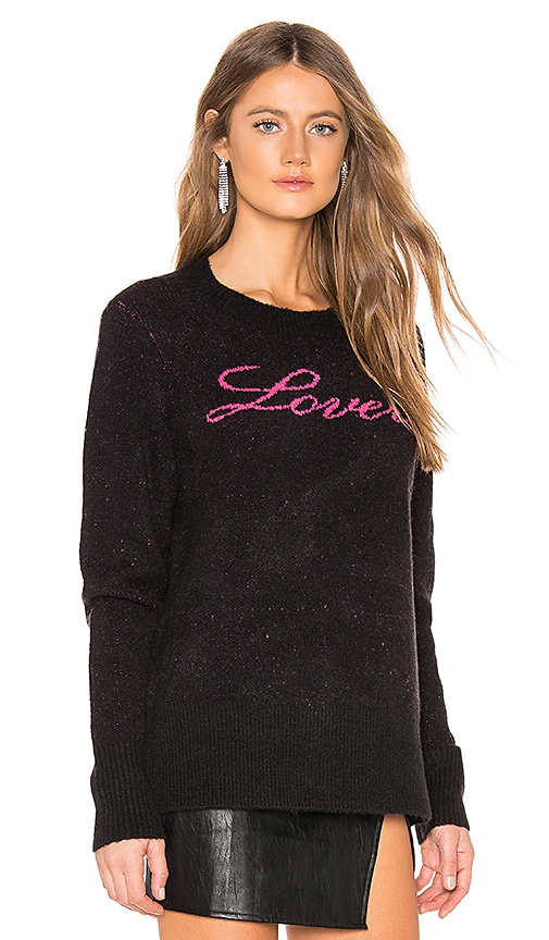 view 2 of 4 For Lovers Sweater in Black & Pink