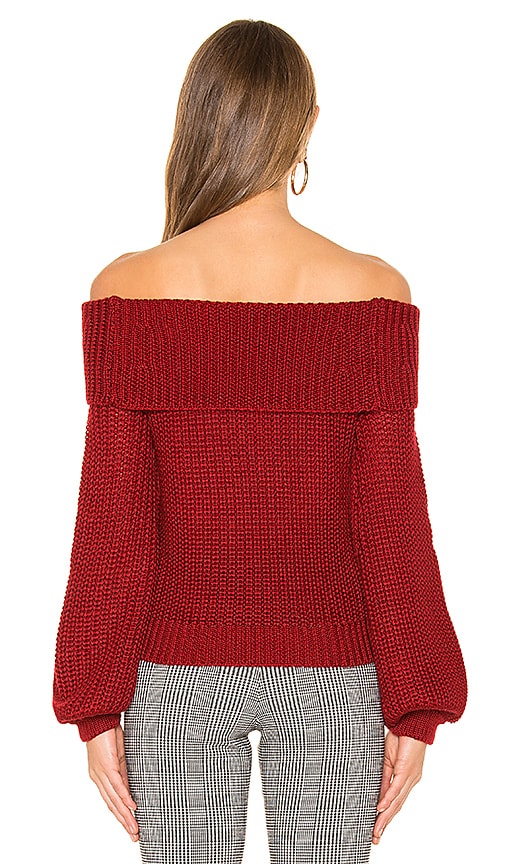 view 3 of 4 Honor Sweater in Dark Red