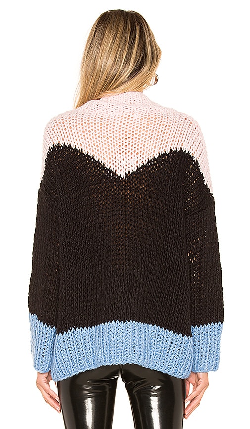 view 3 of 4 Melli Pullover in Blush & Dusty Blue