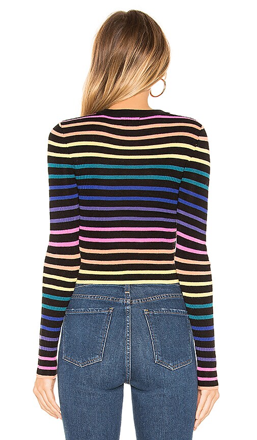 view 3 of 4 Unity Sweater in Rainbow Stripe