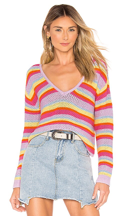 view 1 of 4 Camino Sweater in Bright Rainbow