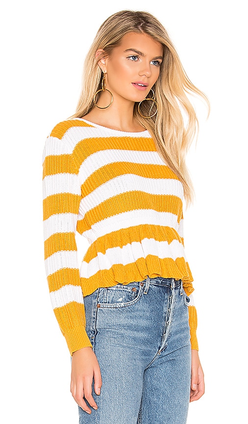 view 2 of 4 Angelika Sweater in Marigold & White