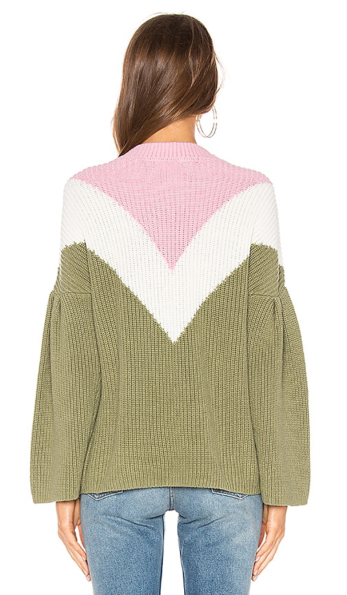 view 3 of 4 Kamryn Sweater in Pink & Olive