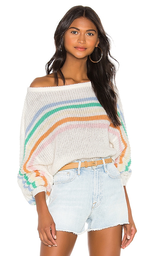 view 1 of 4 Rainbow Arc Sweater in White