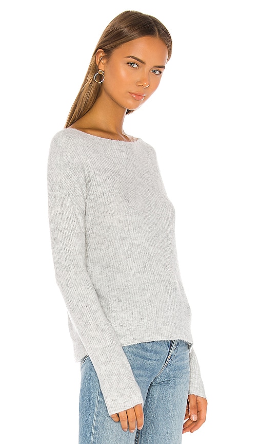 view 3 of 5 Alayah Off Shoulder Sweater in Grey