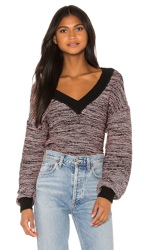 view 1 of 4 Freya Sweater in Pink & Black
