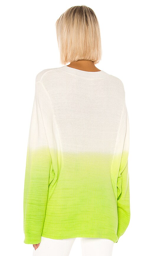 view 3 of 4 Andie Sweater in Cream & Green Ombre