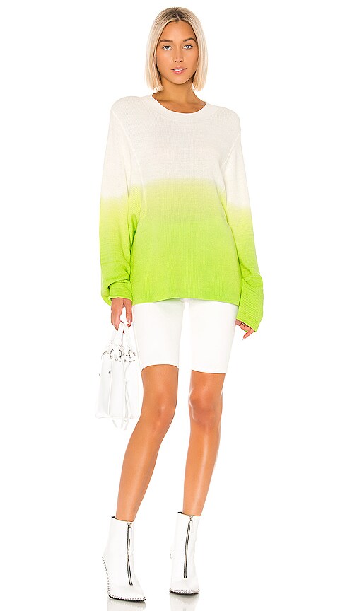 view 4 of 4 Andie Sweater in Cream & Green Ombre