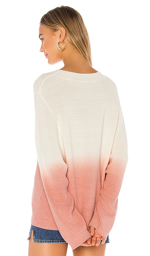 view 3 of 4 Andie Sweater in Pink & Cream Ombre
