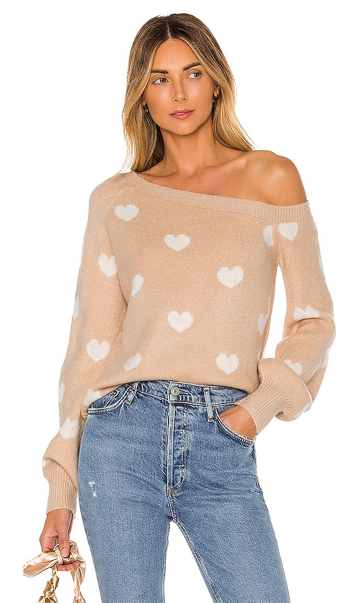 view 1 of 4 Kate Sweater in Nude Hearts