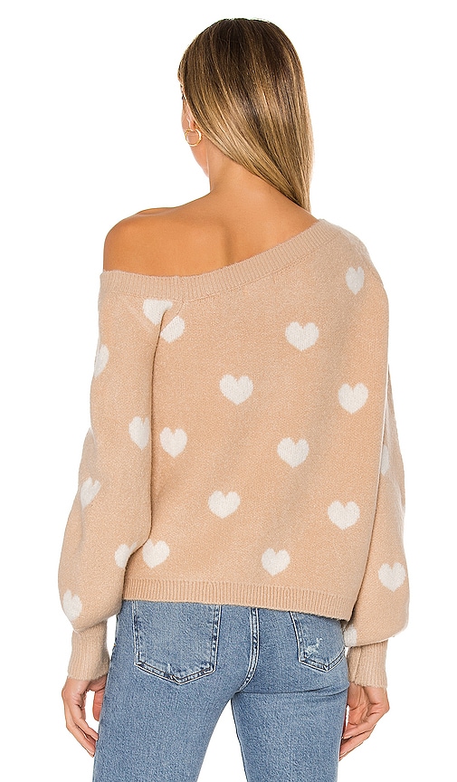 view 3 of 4 Kate Sweater in Nude Hearts