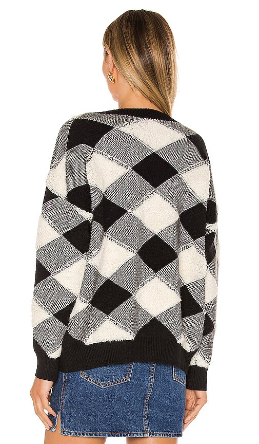 view 3 of 4 Arya Sweater in Black & Ivory