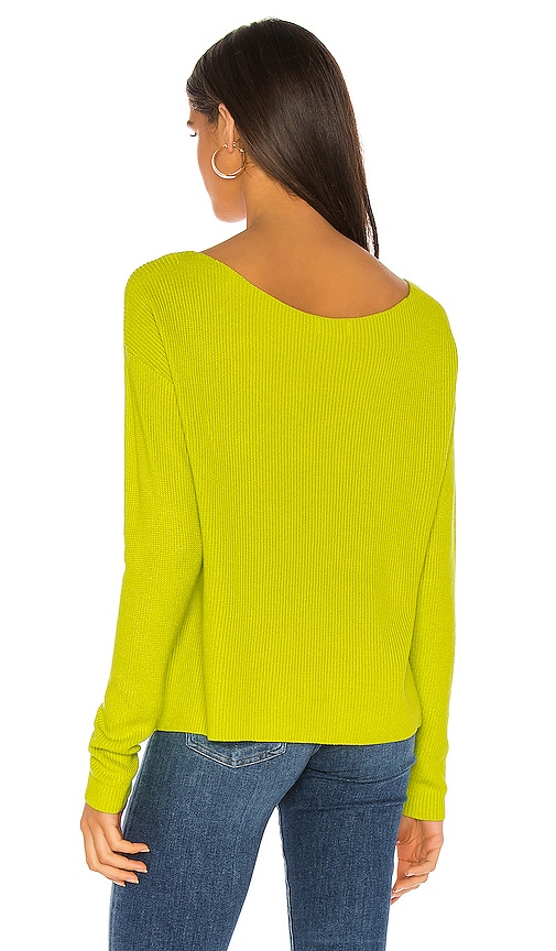 view 3 of 4 Camden Sweater in Lime Green